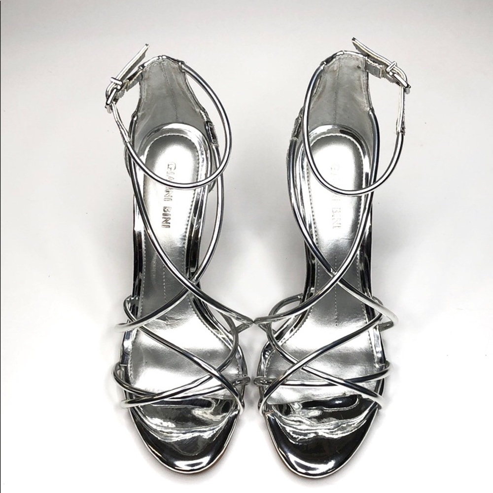3 🟪 for $40 Tubular Mirrored Dress Sandal Gianni Bini EUC 7 - Picture 3 of 9
